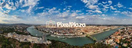 Golden Summer Panorama of Budapest and the Danube River
